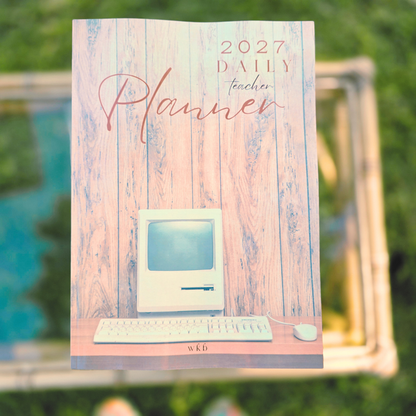 2027 TEACHER DAILY PLANNER A4