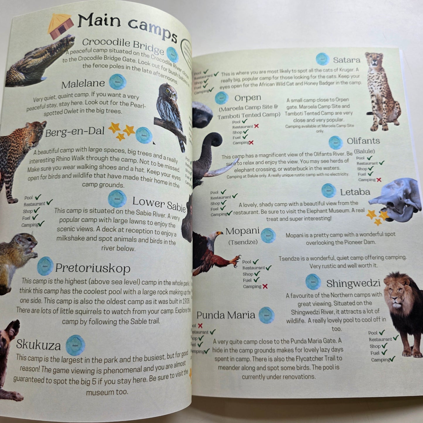 Kruger National Park Guide for Wild Kids with Stickers