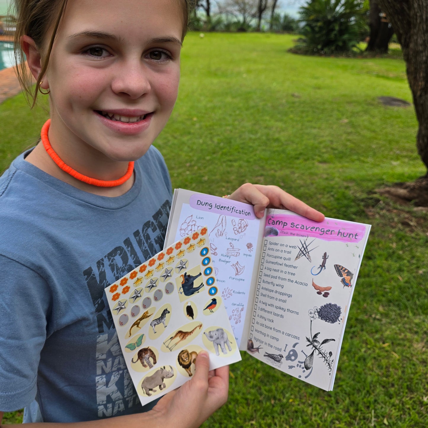 Bushveld Field Guide for Wild Kids with Stickers (A5)