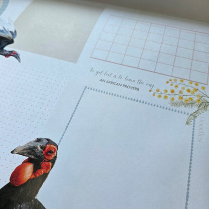 Plan My Way Deskpad Calendar: Endangered Species of South Africa