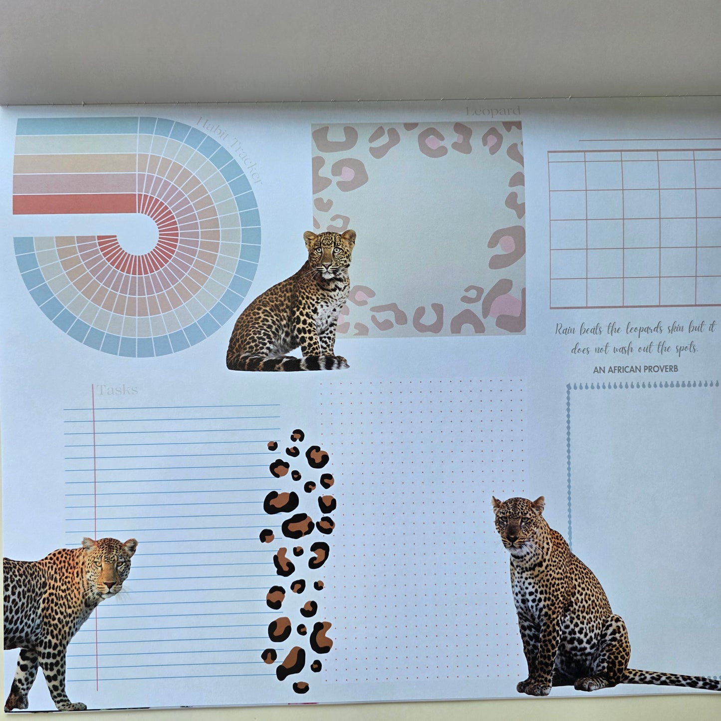 Plan My Way Deskpad Calendar: Endangered Species of South Africa