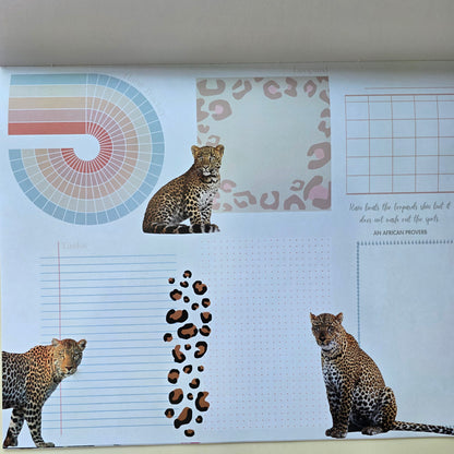 Plan My Way Deskpad Calendar: Endangered Species of South Africa