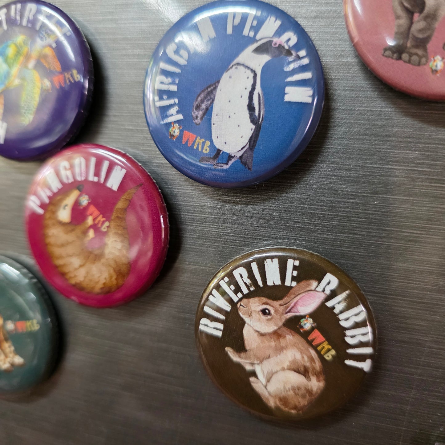 Endangered Species Button Magnets