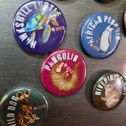 Endangered Species Button Magnets