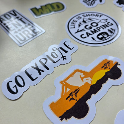 Wild Adventure Sticker Set of 10