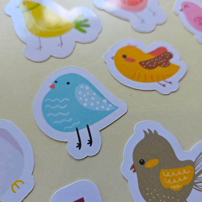 Tweetest Sticker Set of 22 Birdies