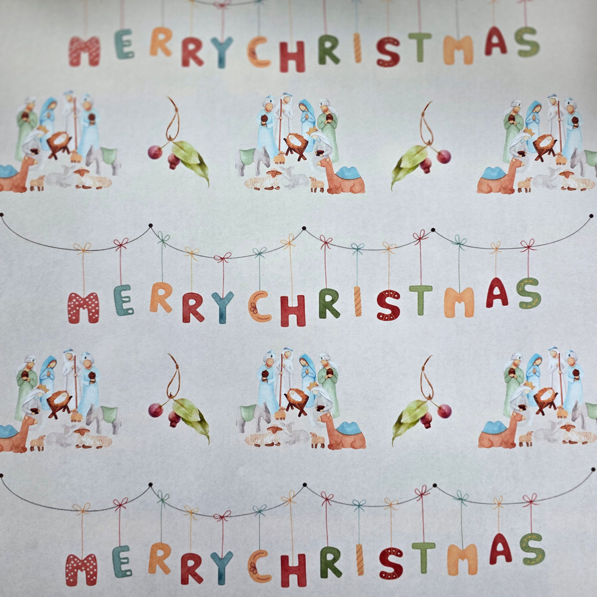 Christian Christmas Gift Wrap (A3: 300 mm x 420 mm)