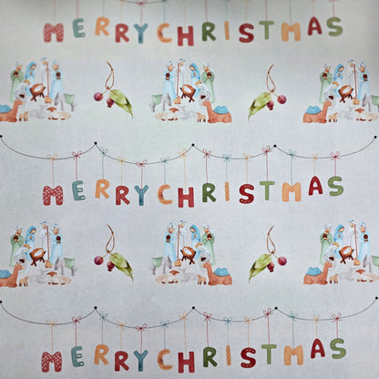 Christian Christmas Gift Wrap (A3: 300 mm x 420 mm)