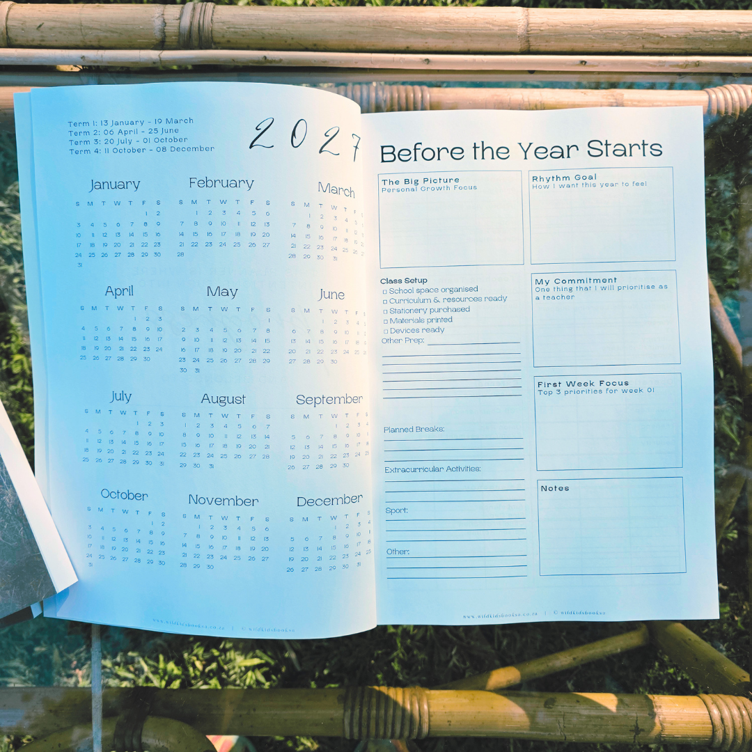 2027 TEACHER DAILY PLANNER A4