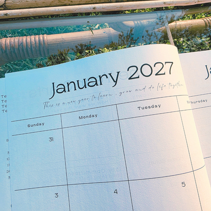 2027 HOMESCHOOLING DAILY PLANNER A4