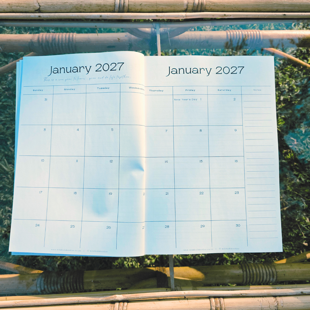 2027 HOMESCHOOLING DAILY PLANNER A4