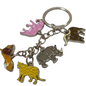 African Animal & Bird Charm Keyrings