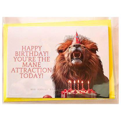 Comical Animal Birthday Cards with Colour Envelopes (Pack of 8)