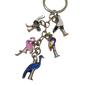 African Animal & Bird Charm Keyrings