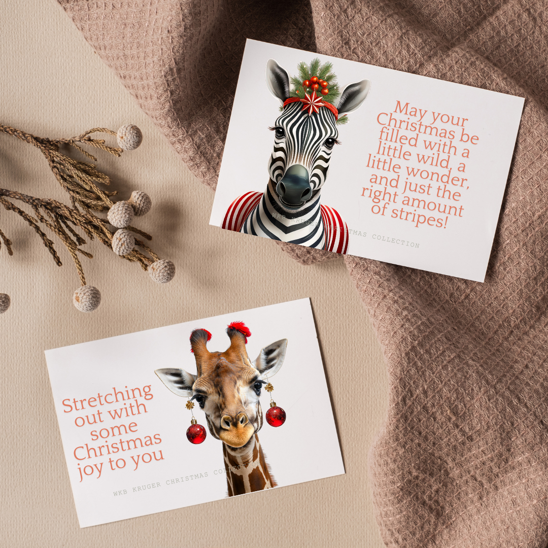 Comical Christmas Gift Cards with Envelopes
