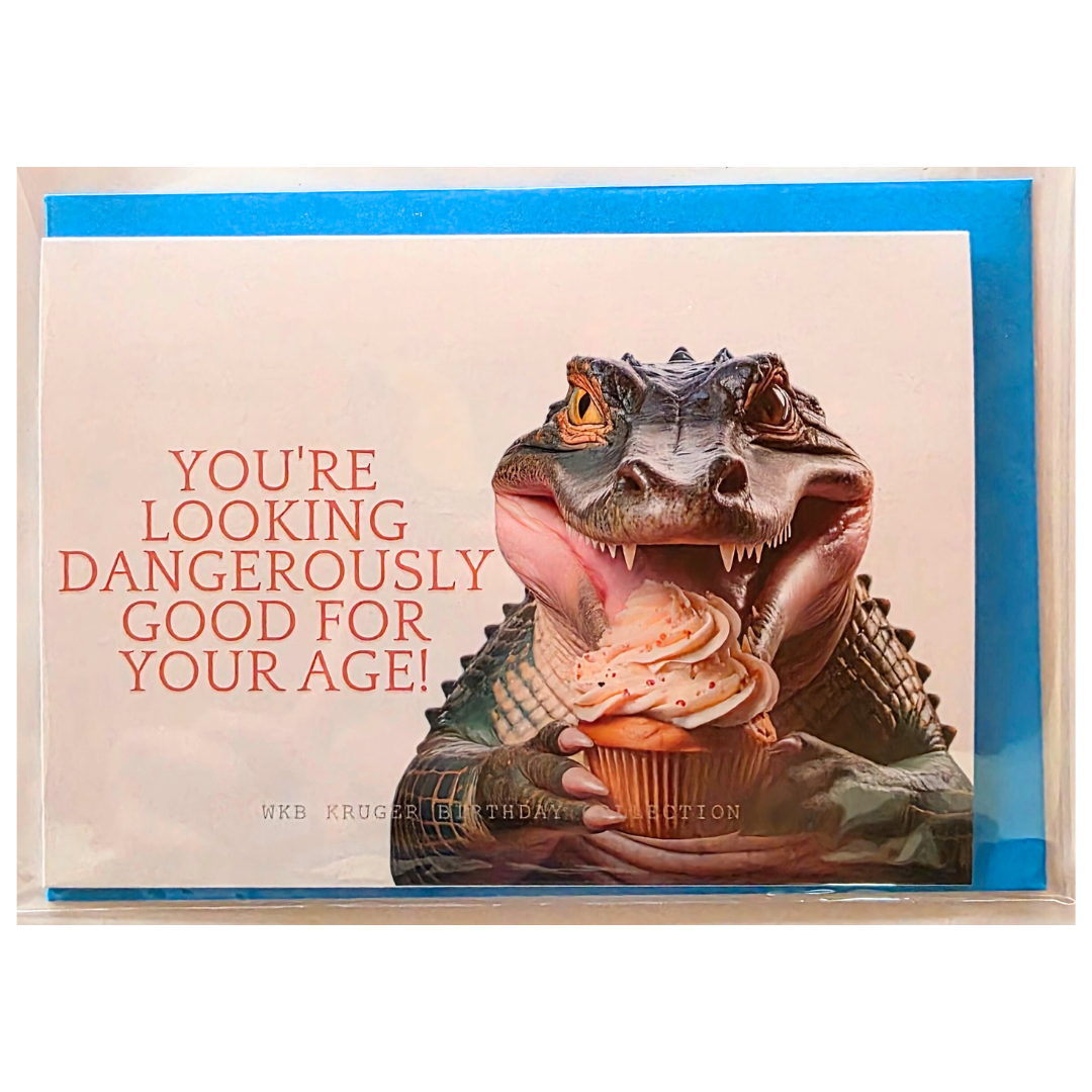 Comical Animal Birthday Cards with Colour Envelopes (Pack of 8)
