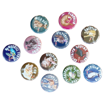 Endangered Species Button Magnets