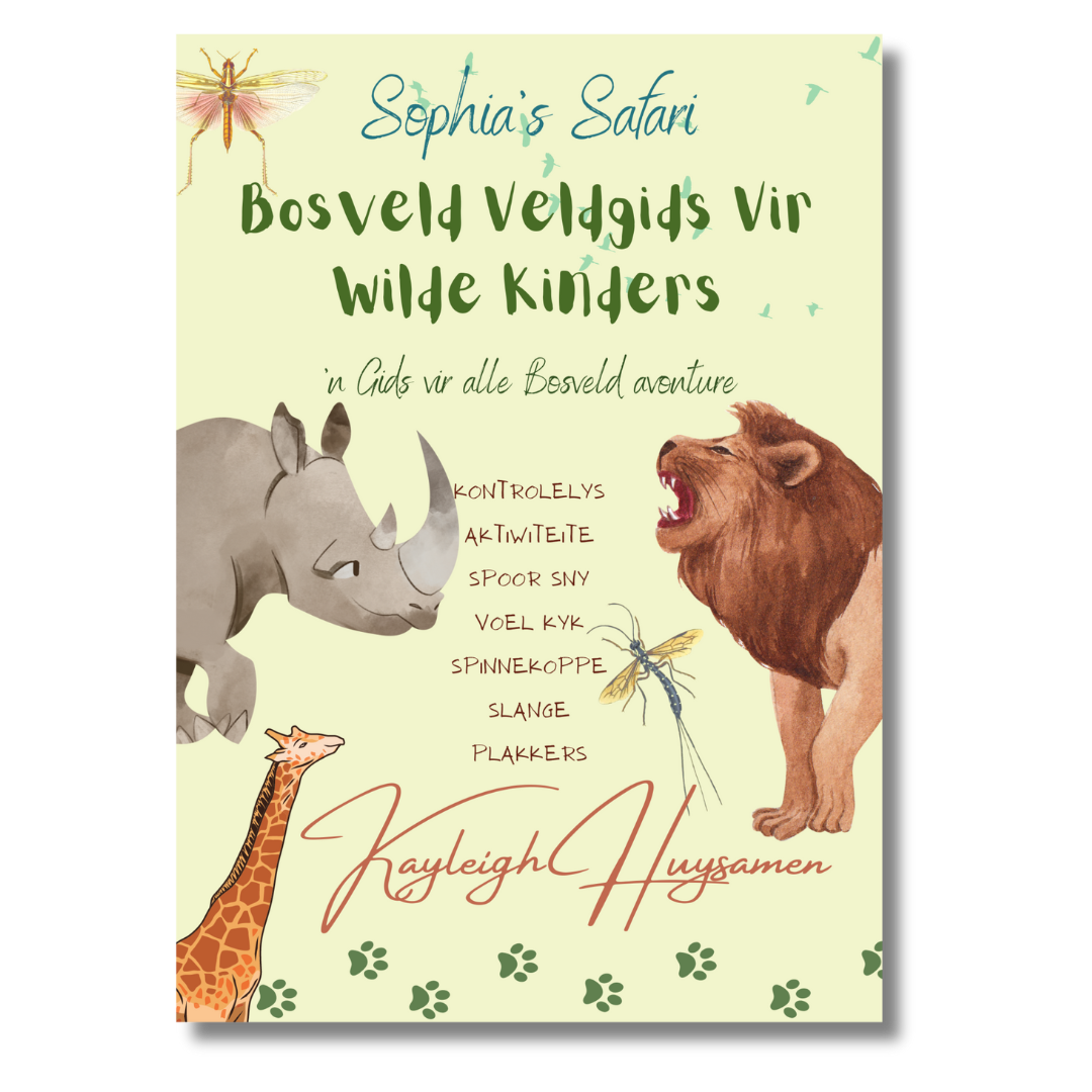 Bosveld  Gids vir Wilde Kinders met Stickers (A5)