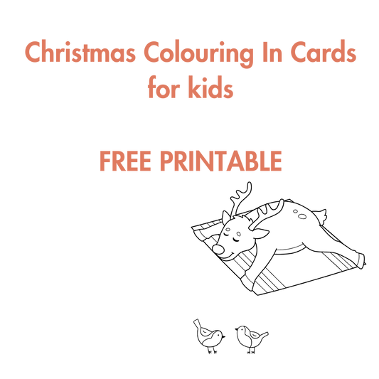 Christmas Colouring In Cards for Kids (Free PDF Download)