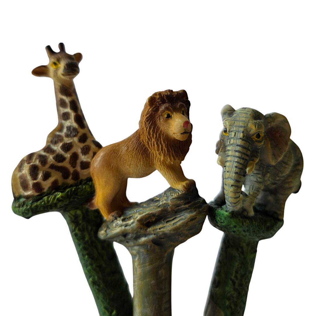 African Animal Hand-Painted Pens